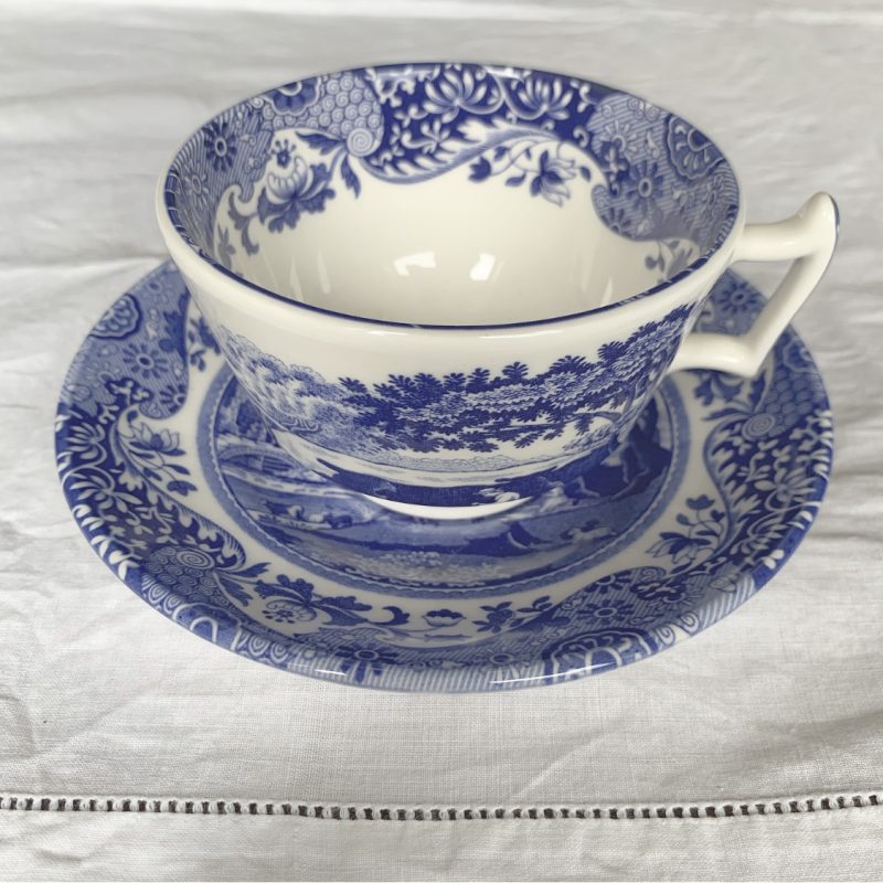 商品 アンティークカップ ソーサー イギリス Spode Winter S Sceve ブルー ヨーロッパに魅せられて 藤沢のアンティーク ショップ ランド